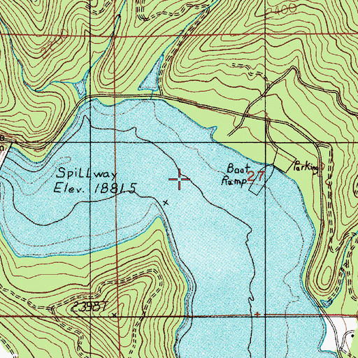 Topographic Map of Anchor Post Office (historical), OR