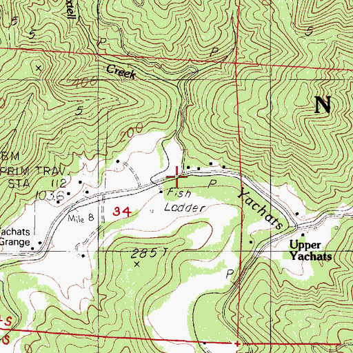 Topographic Map of Axtell Post Office (historical), OR