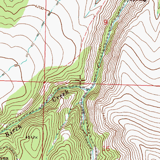 Topographic Map of Barite Post Office (historical), OR