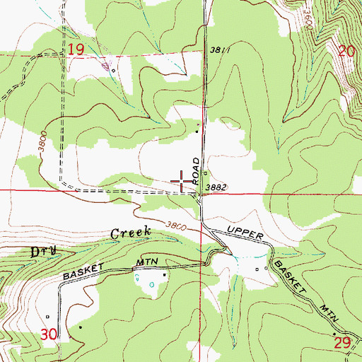 Topographic Map of Berkley Post Office (historical), OR