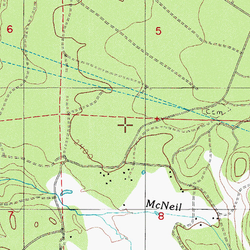 Topographic Map of Big Butte Post Office (historical), OR