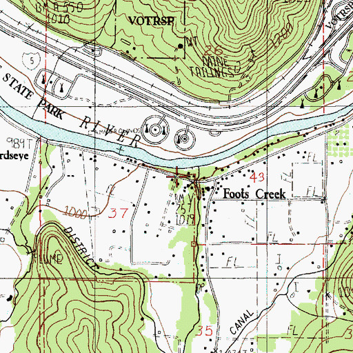 Topographic Map of Bolt Post Office (historical), OR