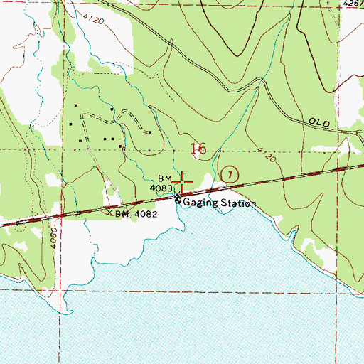 Topographic Map of Britten Post Office (historical), OR