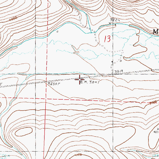 Topographic Map of Caleb Post Office (historical), OR