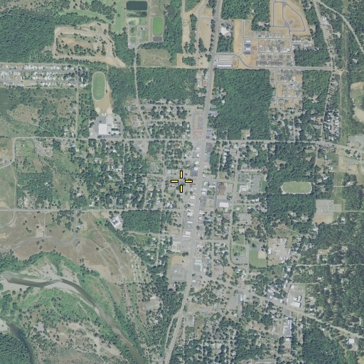 Aerial/Satellite Image of Cave Junction Post Office, OR