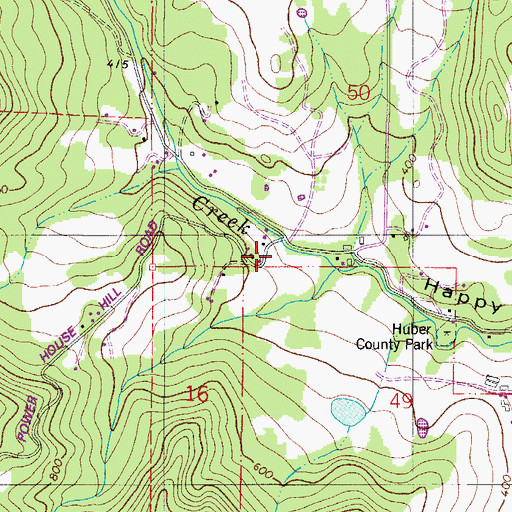 Topographic Map of Chase Post Office (historical), OR