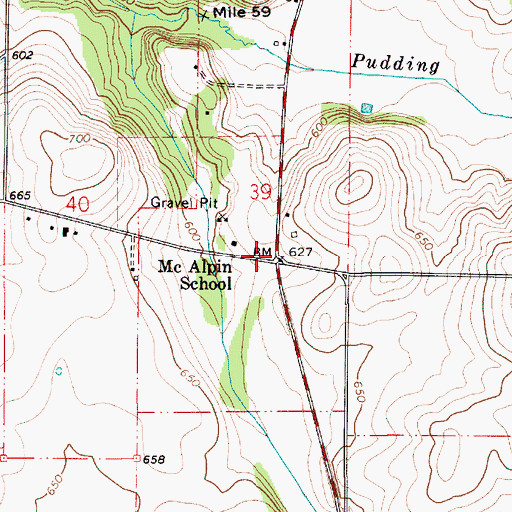 Topographic Map of Clymer Post Office (historical), OR
