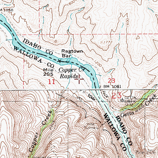 Topographic Map of Copper Post Office (historical), OR
