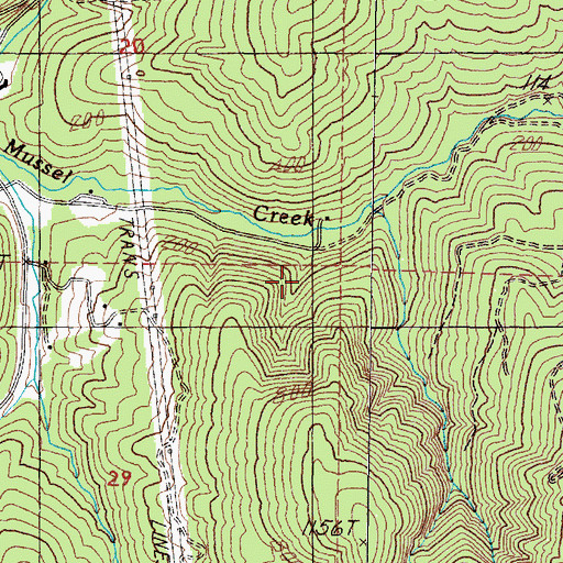 Topographic Map of Corbin Post Office (historical), OR