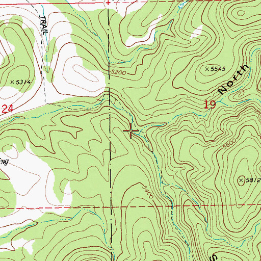 Topographic Map of South Witch Canyon, AZ