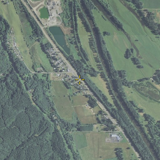 Aerial/Satellite Image of Deer Island Post Office, OR