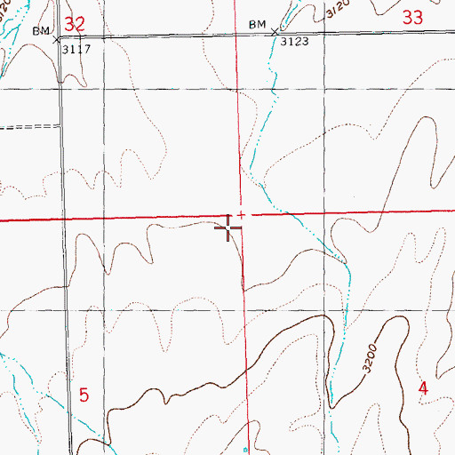 Topographic Map of Desert Post Office (historical), OR
