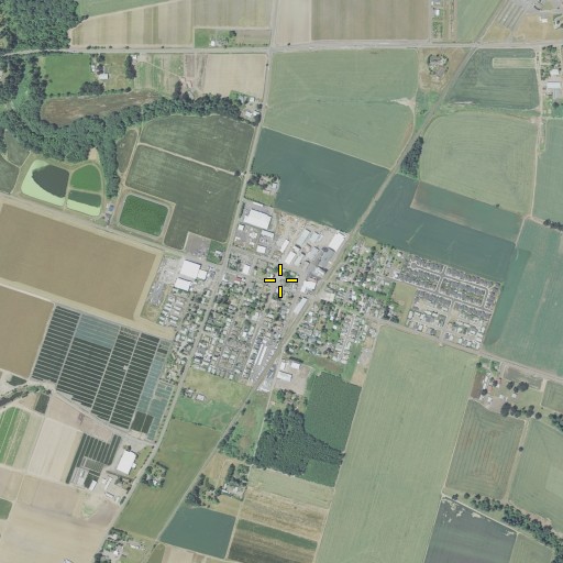 Aerial/Satellite Image of Donald Post Office, OR