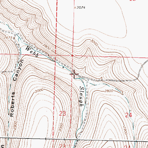 Topographic Map of Evarts Post Office (historical), OR