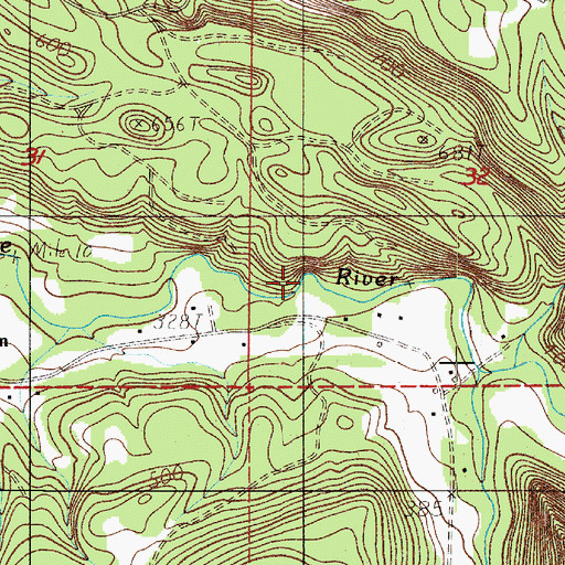 Topographic Map of Firwood Post Office (historical), OR