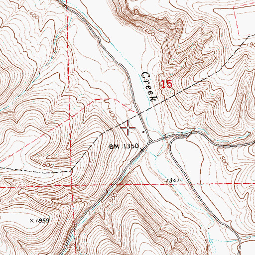 Topographic Map of Fletts Post Office (historical), OR