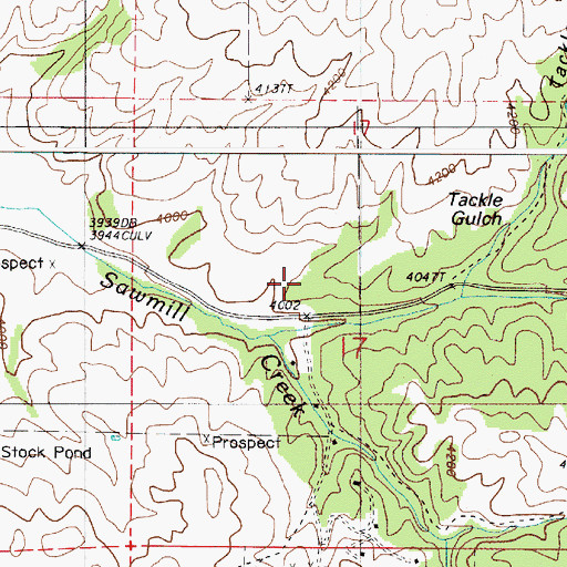 Topographic Map of Gem Post Office (historical), OR