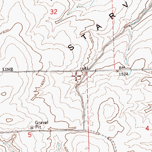 Topographic Map of Gorman Post Office (historical), OR