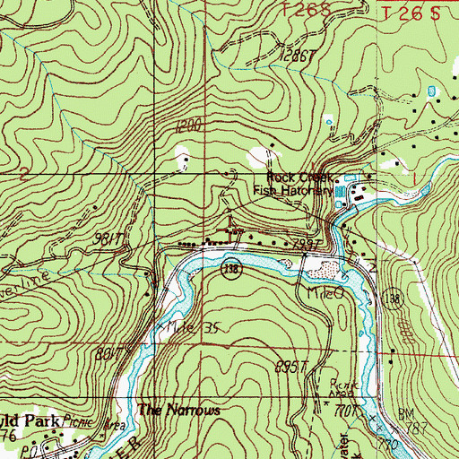 Topographic Map of Hoaglin Post Office (historical), OR