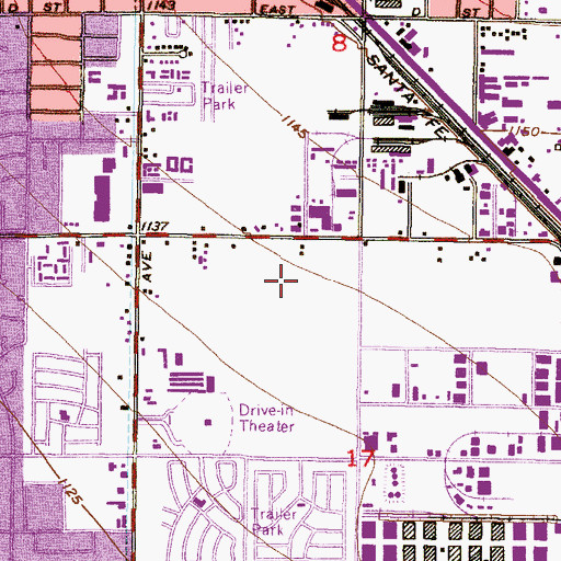 Topographic Map of Southwest Poultry Experiment Station, AZ