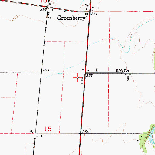 Topographic Map of Jennyopolis Post Office (historical), OR
