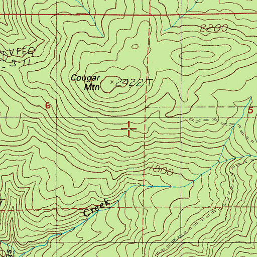 Topographic Map of June Post Office (historical), OR