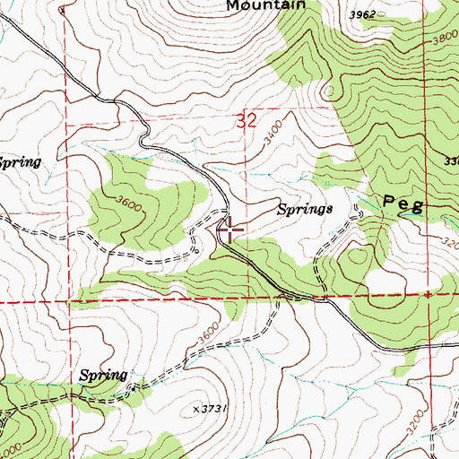 Topographic Map of Kilts Post Office (historical), OR