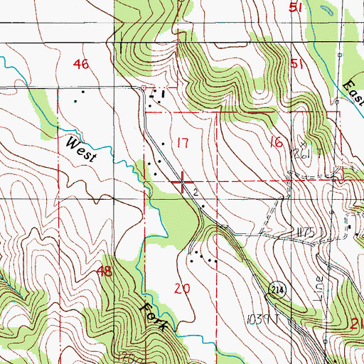 Topographic Map of King Post Office (historical), OR