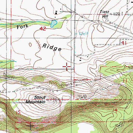 Topographic Map of Klumb Post Office (historical), OR