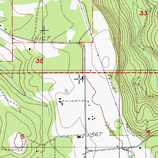Topographic Map of Knight Post Office (historical), OR