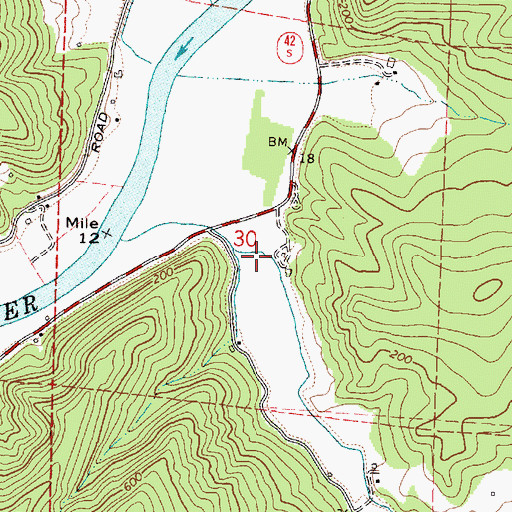 Topographic Map of Lampa Post Office (historical), OR