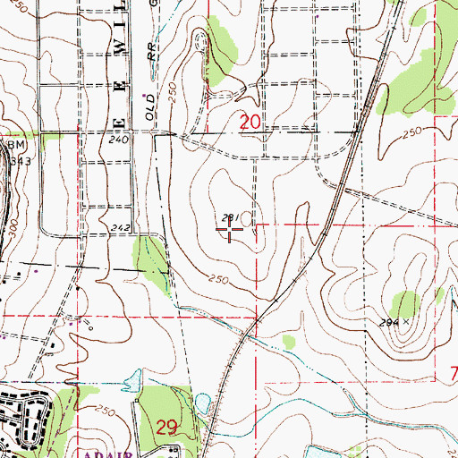 Topographic Map of Liberty Post Office (historical), OR