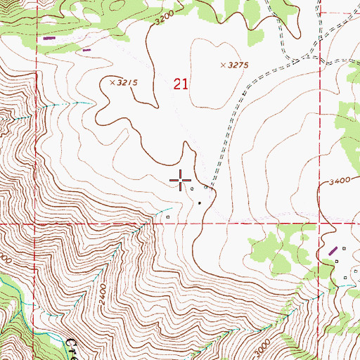 Topographic Map of Lyman Post Office (historical), OR