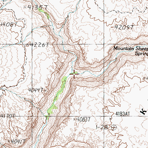 Topographic Map of Sowats Canyon, AZ