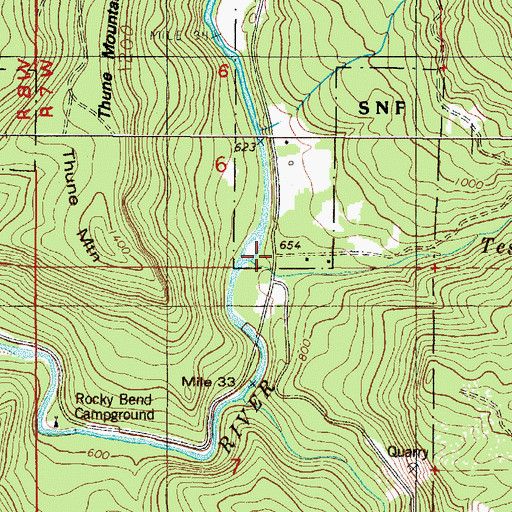 Topographic Map of Nenamusa Post Office (historical), OR