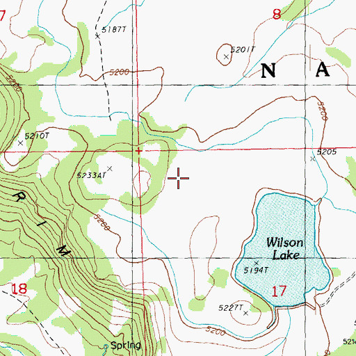 Topographic Map of Olete Post Office (historical), OR