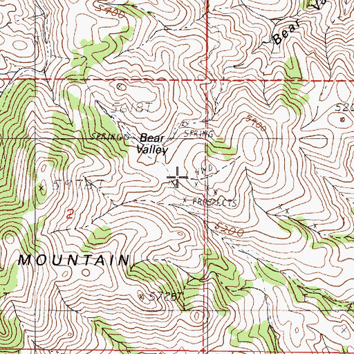 Topographic Map of Pedro Post Office (historical), OR