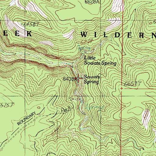 Topographic Map of Sowats Spring, AZ