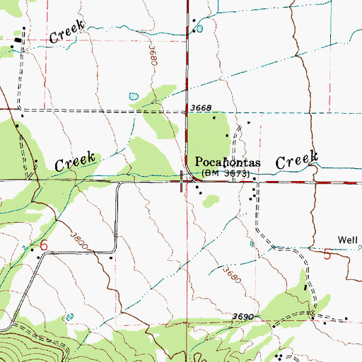 Topographic Map of Pocahontas Post Office (historical), OR