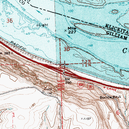 Topographic Map of Quinton Post Office (historical), OR