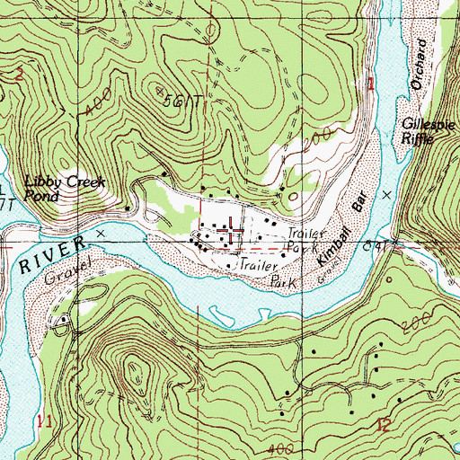 Topographic Map of Ragic Post Office (historical), OR
