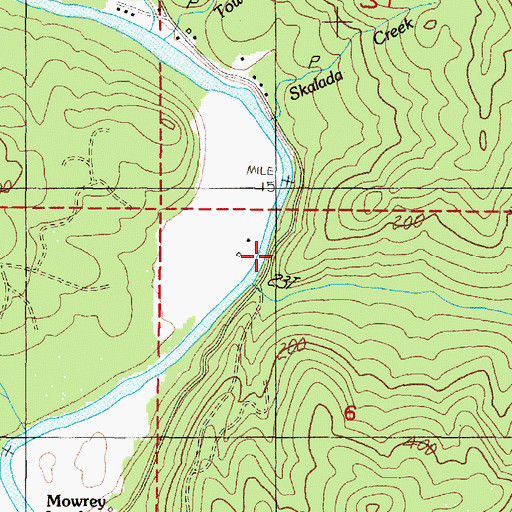 Topographic Map of Roots Post Office (historical), OR