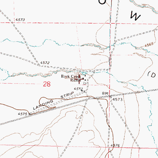 Topographic Map of Sageview Post Office (historical), OR