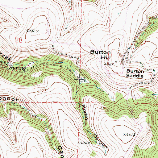 Topographic Map of Sinnott Post Office (historical), OR