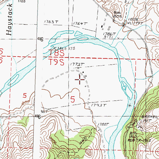 Topographic Map of Spring Valley Post Office (historical), OR