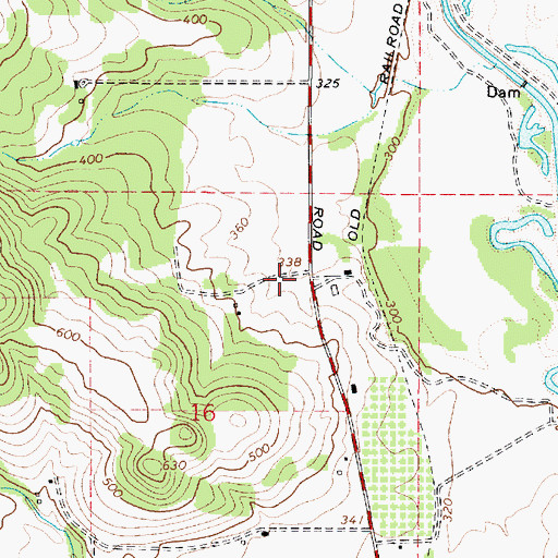 Topographic Map of Starrs Point Post Office (historical), OR