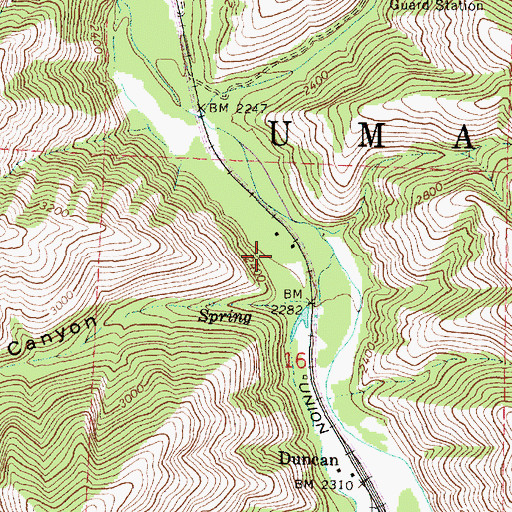 Topographic Map of Swart Post Office (historical), OR