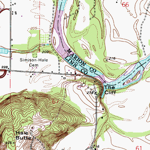 Topographic Map of Syracuse Post Office (historical), OR