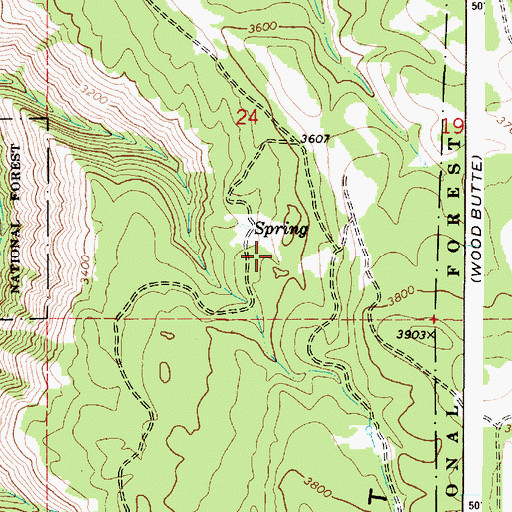 Topographic Map of Utopia Post Office (historical), OR
