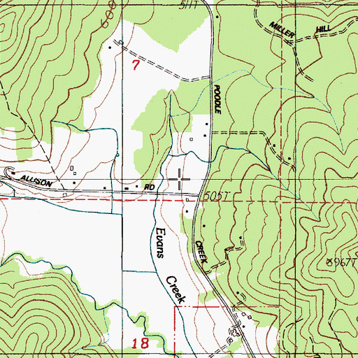 Topographic Map of Varien Post Office (historical), OR